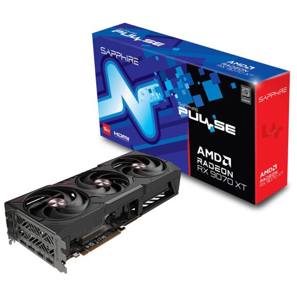 Saphire Gaming Radeon RX 9070 XT Pulse 16GB Graphics Card